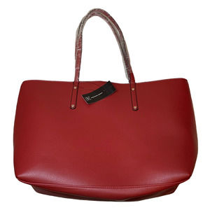 INC tote bag Red Crimson Plaid Grey Zoie-y carry all